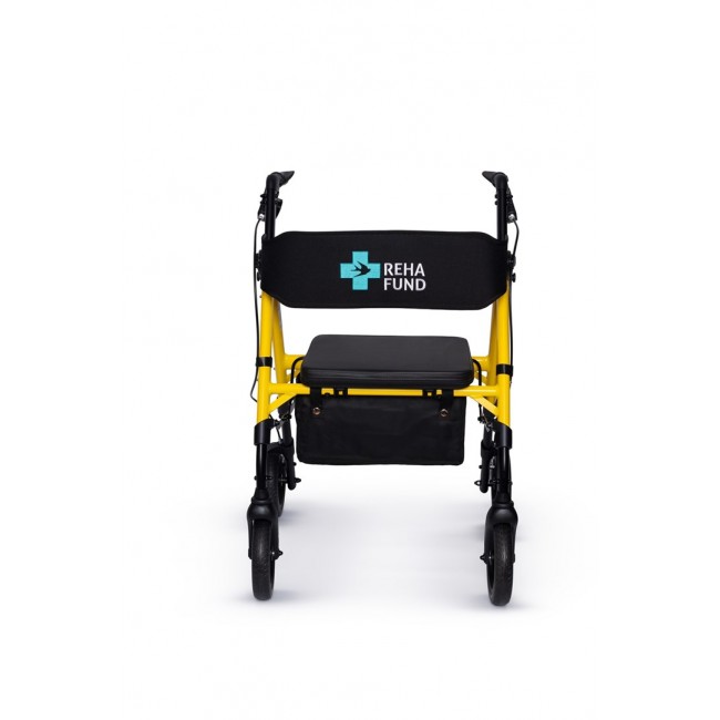Four-wheel Rehabilitation Walker Marsylia, Yellow RF-617/ REHAFUND
