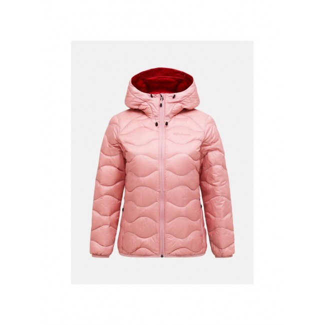 Kurtka damska puchowa PEAK PERFORMANCE W Helium Down Hood Jacket kolor r owy - M