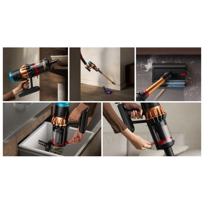 Dyson V16 Piston Animal Submarine 3-in-1 stick vacuum Battery Dry&wet HEPA Bagless 1.3 L 900 W Black, Copper