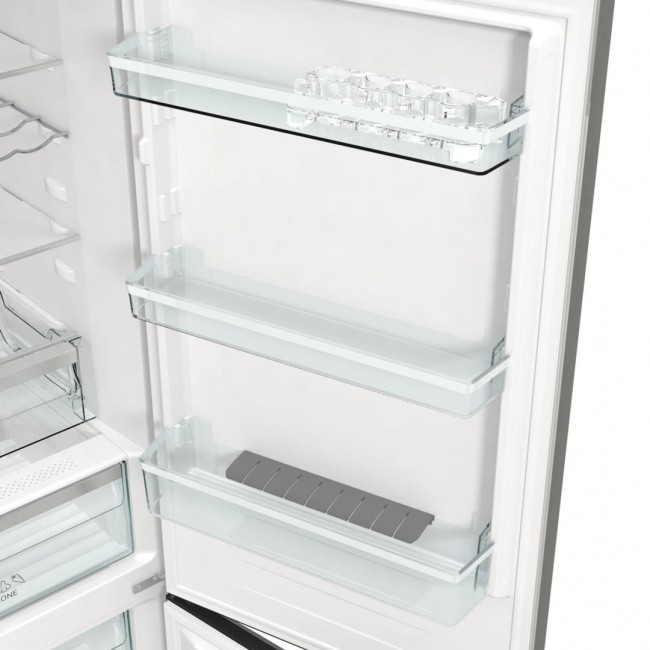 Gorenje NRK6192AXL4 fridge-freezer Freestanding 300 L E Grey