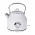 Adler AD 1346 electric kettle 1.7 L 2200 W Metallic, White