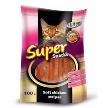 HILTON Soft chicken stripes - cat treats - 100g