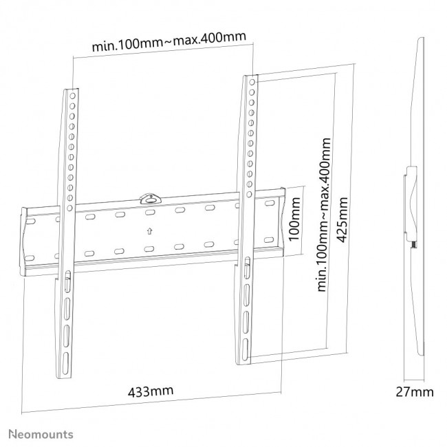 Neomounts FPMA-W300BLACK TV mount wall 32-55