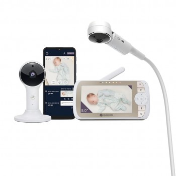 Motorola | Full HD Wi-Fi Video Baby Monitor with Crib Mount | VM65X CONNECT 5.0