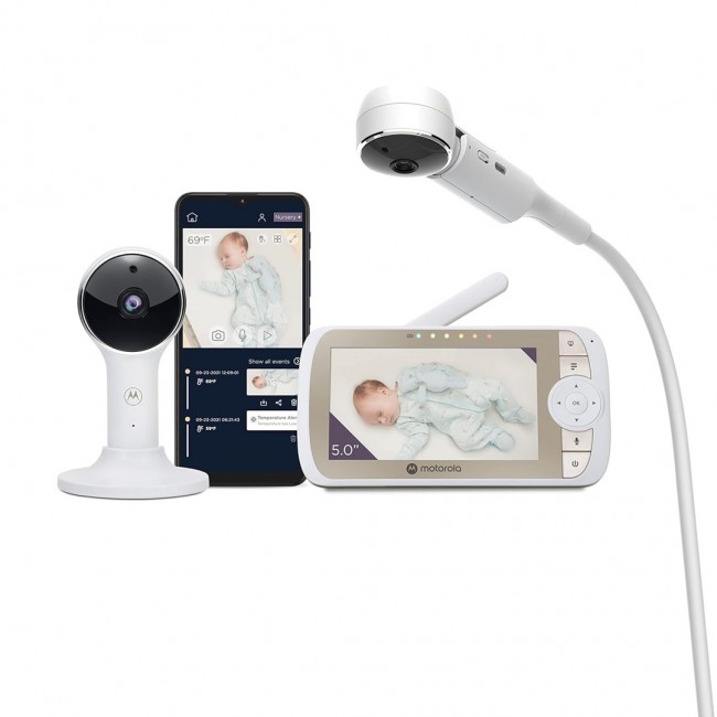 Motorola | Full HD Wi-Fi Video Baby Monitor with Crib Mount | VM65X CONNECT 5.0 Motorola | Full HD Wi-Fi Video Baby Monitor with Crib Mount | VM65X CONNECT 5.0