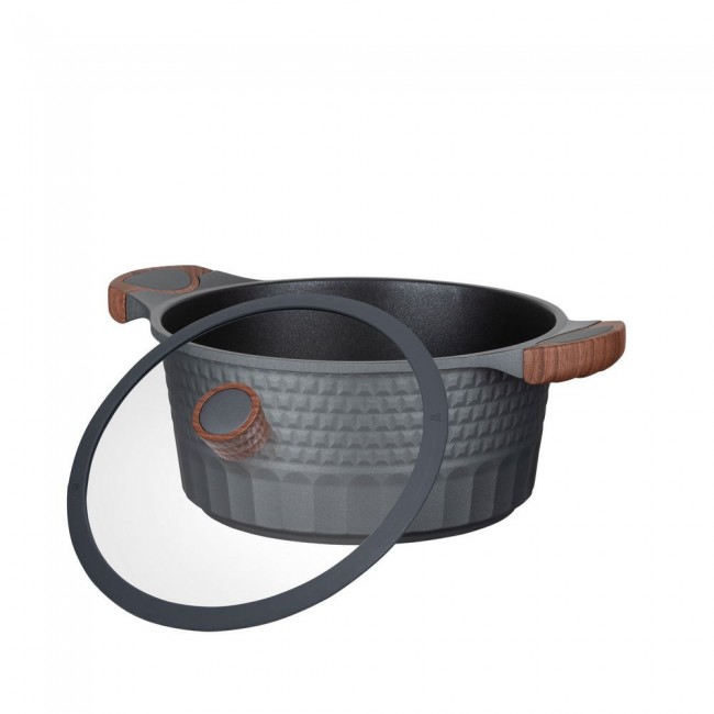 Resto Kitchenware Capella 4.6 L Round Black, Wood