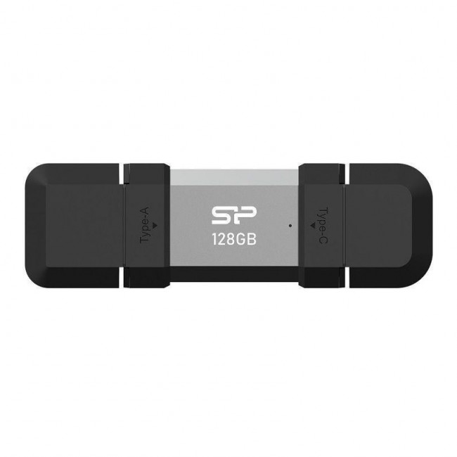 Silicon Power SP128GBUC3C51V1S USB flash drive 128 GB USB Type-A / USB Type-C 3.2 Gen 1 (3.1 Gen 1) Black, Silver Silicon Power SP128GBUC3C51V1S USB flash drive 128 GB USB Type-A / USB Type-C 3.2 Gen 1 (3.1 Gen 1) Black, Silver