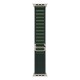 Apple 49mm Dark Green Alpine Loop - Small - Natural Titanium Finish Apple 49mm Dark Green Alpine Loop - Small - Natural Titanium Finish