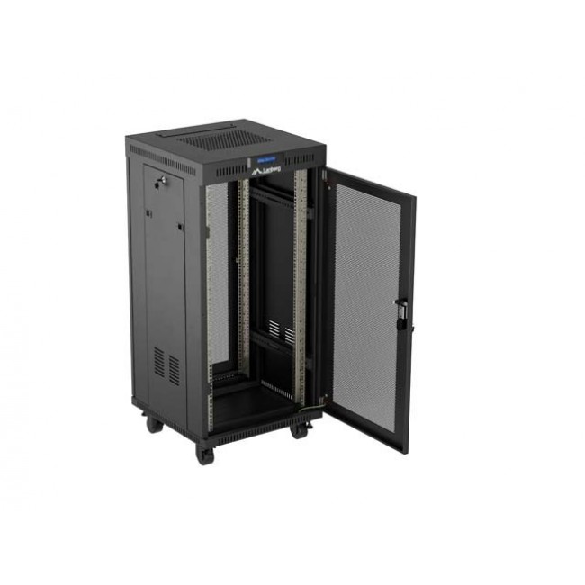 Lanberg FF01-6624-23BL rack cabinet 24U Freestanding rack Black