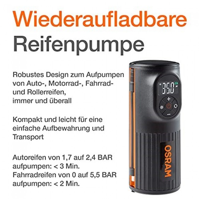 Tire inflator OSRAM TYRE INFLATE 2000