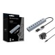 Conceptronic HUBBIES21GP 7-Port USB 3.0 Hub with Power Adapter, 5Gbps, USB-A x 7