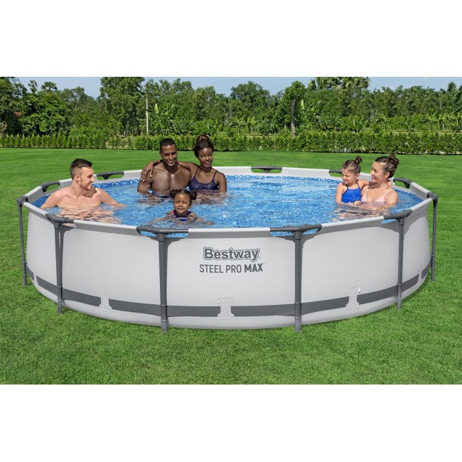 PROMO Basen stala owy Steel Pro MAX 366x76cm 56416 BESTWAY