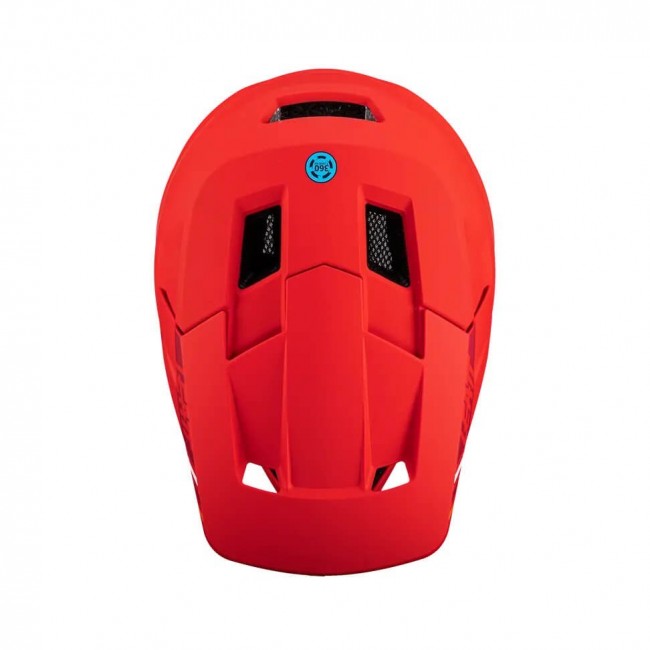 LEATT MTB Gravity 1.0 V24 Full-Face Cycling Helmet, Size L, Red
