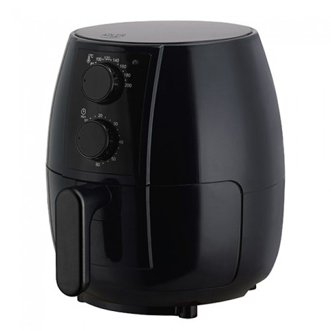 Adler AD 6312 fryer Single 2.5 L Stand-alone 1600 W Hot air fryer Black