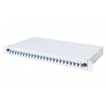 Digitus Fiber Optic Sliding Splice Box, 1U, Equipped, LC, OM4