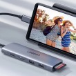 Ugreen CM195 6-in-1 USB-C adapter HDMI / 2 USB-A 3.0 / USB-C PD / SD / TF card reader grey