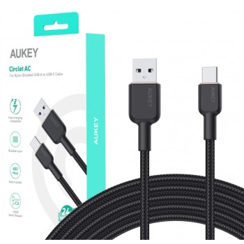 AUKEY CB-NAC1 USB cable 1 m USB A USB C Black