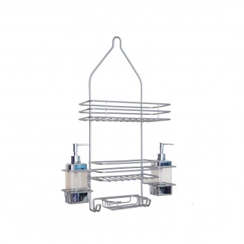 RAYEN Shower shelf with soap dispensers