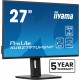 iiyama ProLite 27 4K IPS technology panel with RJ45 (LAN), KVM Switch and USB-C Dock with 96W power delivery