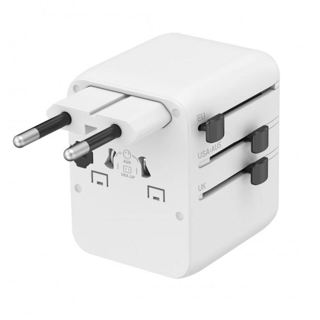 Gembird TPA-1A2C20-01-W Universal travel power adapter, 20 W, white Gembird TPA-1A2C20-01-W Universal travel power adapter, 20 W, white