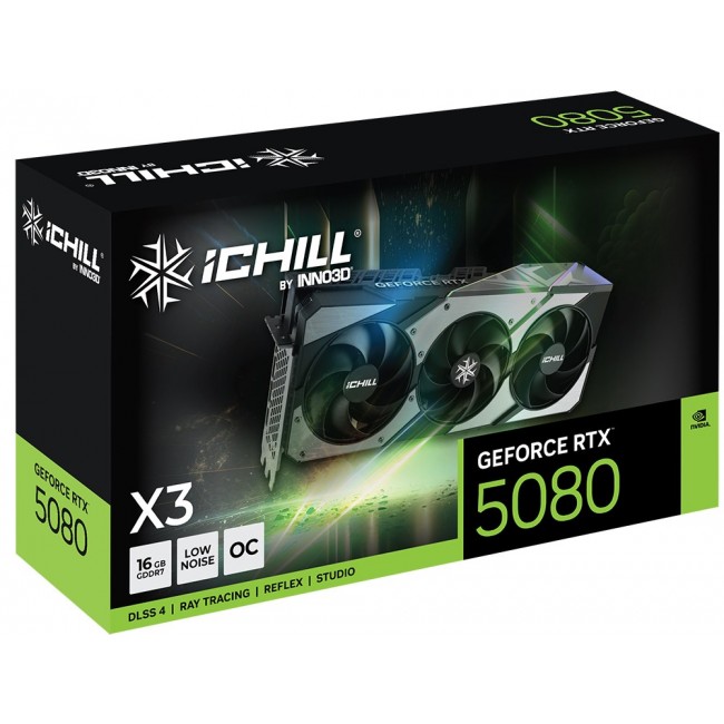 Inno3D iChill GeForce RTX 5080 X3 NVIDIA 16 GB GDDR7 Inno3D iChill GeForce RTX 5080 X3 NVIDIA 16 GB GDDR7