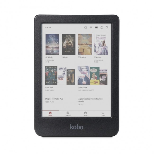 Rakuten Kobo Clara Colour e-book reader Touchscreen 16 GB Wi-Fi Black Rakuten Kobo Clara Colour e-book reader Touchscreen 16 GB Wi-Fi Black