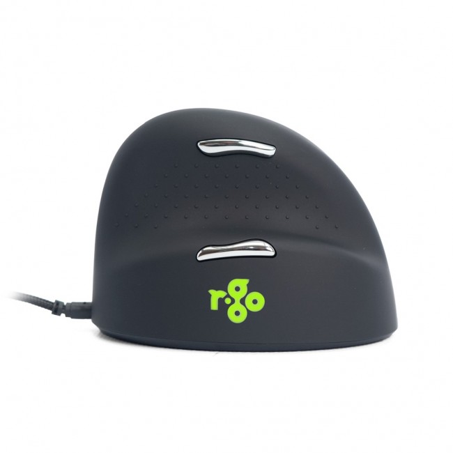 R-Go Tools Ergonomic mouse R-Go HE Break with break software, large (hand size 185 mm), right-handed, Wired, black