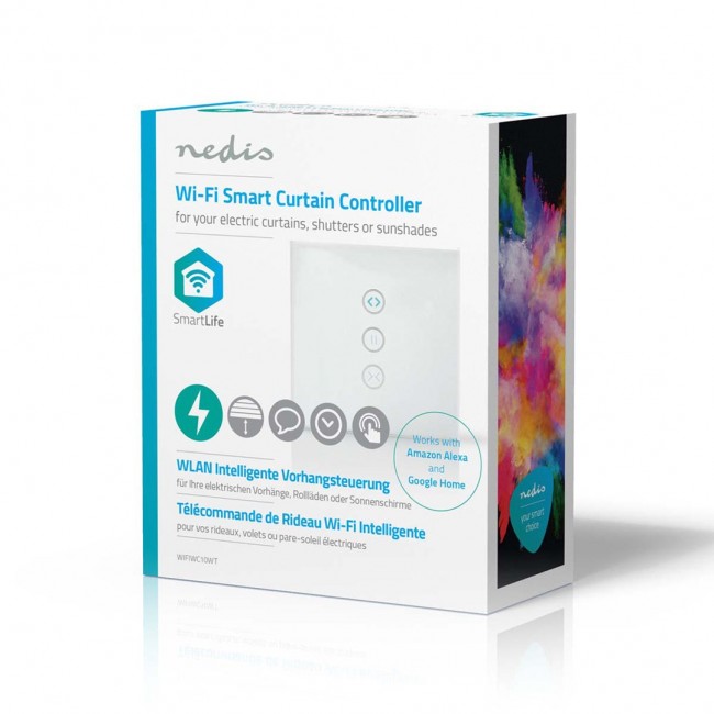 Nedis WIFIWC10WT smart home transmitter Wired & Wireless Wall-mounted WWAN