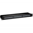 Equip 24-Port Cat.6 Shielded Patch Panel, Black Equip 24-Port Cat.6 Shielded Patch Panel, Black