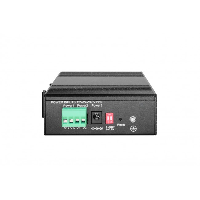 LevelOne Hilbert 6-Port Industrial Gigabit PoE Smart Lite Switch, 2 x SFP, 4 PoE Outputs, 802.3at/af PoE