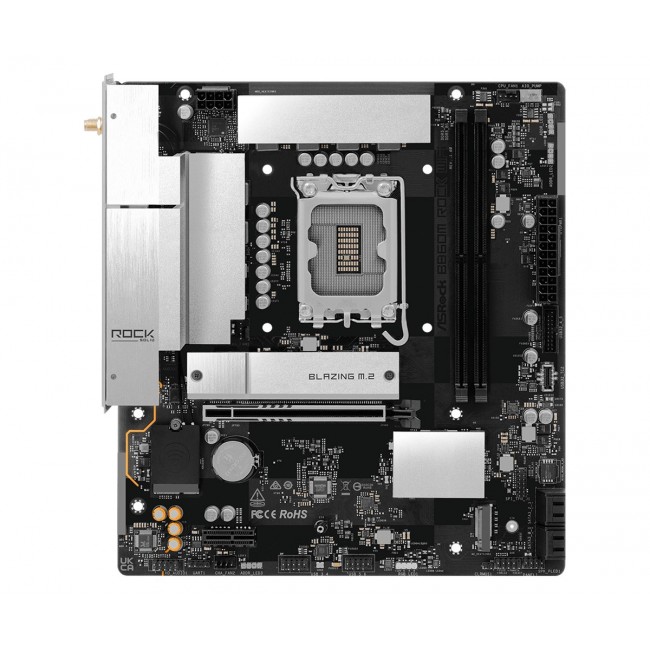 Asrock B860M Rock WiFi Intel B860 LGA 1851 (Socket V1) micro ATX Asrock B860M Rock WiFi Intel B860 LGA 1851 (Socket V1) micro ATX