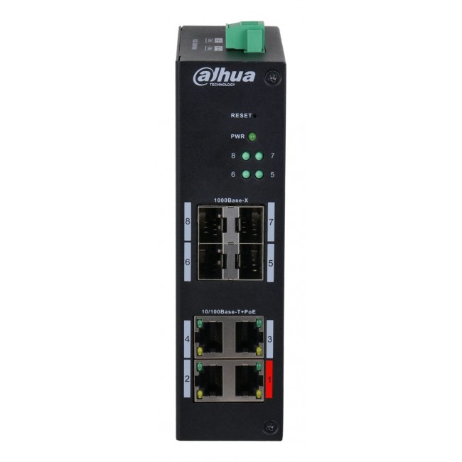 Dahua Technology 8-Port Hardened Managed Switch with 4-Port PoE