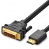 UGREEN HDMI/DVI CABLE HD106, 2M, BLACK