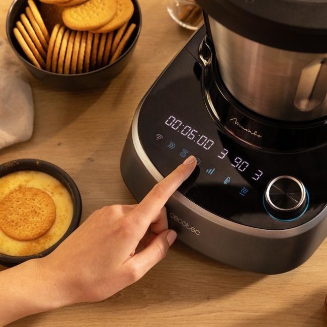 Cecotec 04341 food processor 1600 W 3.3 L Black, Stainless steel Built-in scales