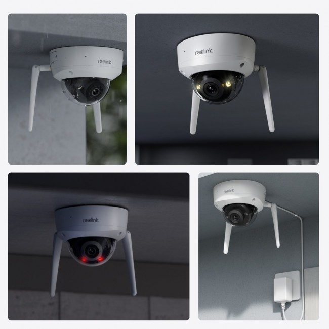 Reolink W437 - 4K Wi-Fi 6 Security Camera, IK10 Vandal-Proof, 5X Optical Zoom, 2.4/5 GHz Wi-Fi, Color Night Vision Reolink W437 - 4K Wi-Fi 6 Security Camera, IK10 Vandal-Proof, 5X Optical Zoom, 2.4/5 GHz Wi-Fi, Color Night Vision