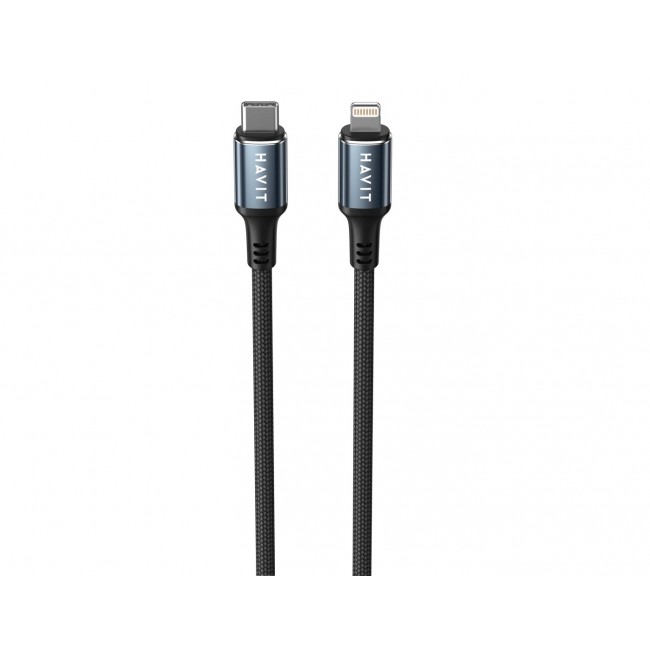 Havit CB6311 - USB Type C to Lightning cable, 1 m (black) Havit CB6311 - USB Type C to Lightning cable, 1 m (black)