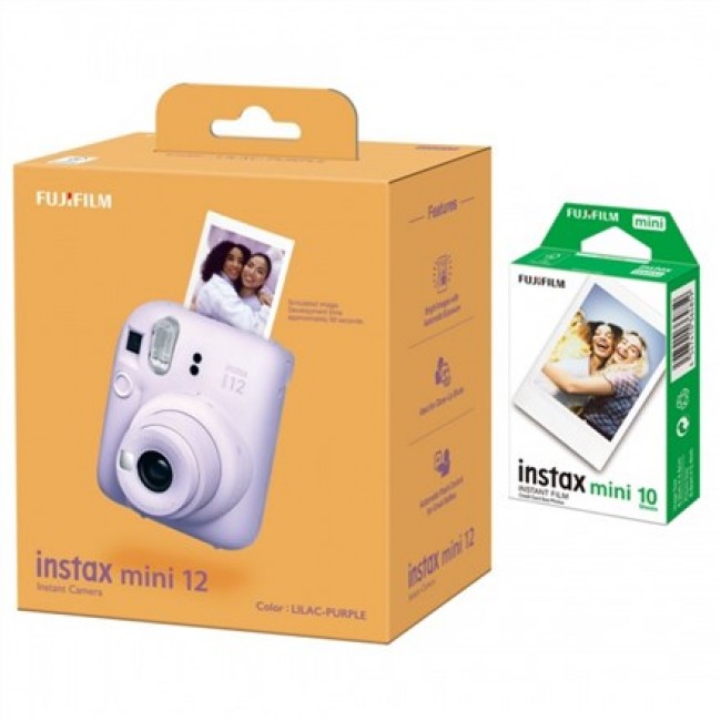 Fujifilm Instax Mini 12 Camera, Lilac Fujifilm Instax Mini 12 Camera, Lilac