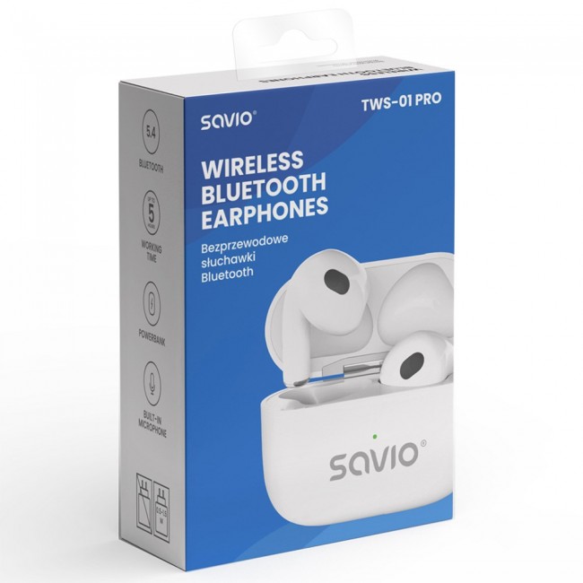SAVIO TWS-01 PRO Wireless Headphones SAVIO TWS-01 PRO Wireless Headphones