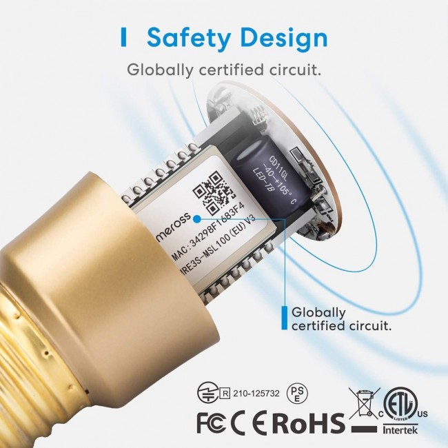 Meross MSL100 Smart bulb Wi-Fi