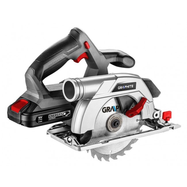 Graphite 58G023 portable circular saw 16.5 cm Grey, Red, Silver 4200 RPM Graphite 58G023 portable circular saw 16.5 cm Grey, Red, Silver 4200 RPM