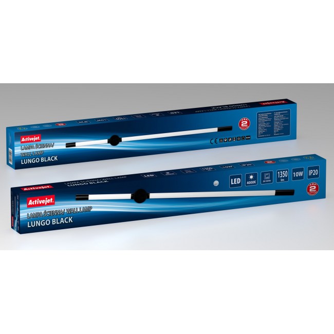 Activejet LED wall lamp AJE-LUNGO Black Activejet LED wall lamp AJE-LUNGO Black