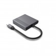 Gembird A-CM-HDMIFDPF-01 USB-C to HDMI + DP adapter, 4K 60Hz, black