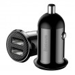 Baseus CCALLP-01 2XUSB 4.8A car charger 2 x USB black