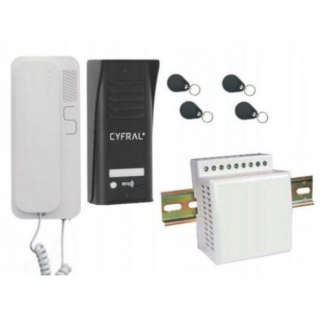 INTERCOM CYFRAL COSMO 1-TENANT BLACK INTERCOM CYFRAL COSMO 1-TENANT BLACK