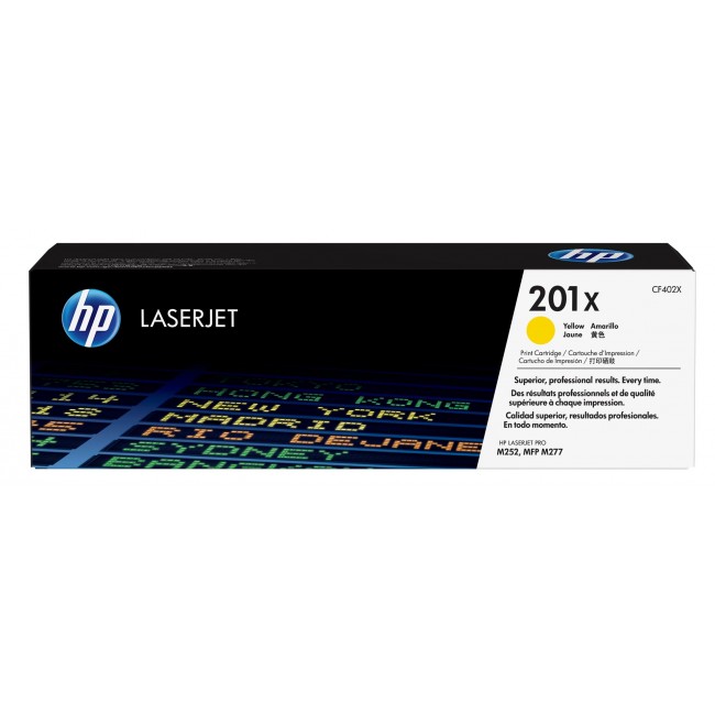 HP 201X - Hojtydende - gul - original HP 201X - Hojtydende - gul - original