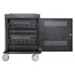 Manhattan Laptop Charging Cart/Trolley via AC Adapter (EU) 32-bay, Install device's AC Adapter (power cables) into unit, Suitable for ALL laptops (to 15.6