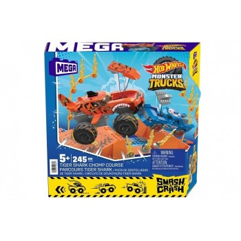 MEGA Hot Wheels Smash n Crash Tiger Shark Chomp Course