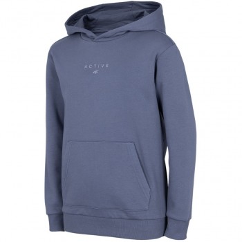 Girls' sweatshirt 4F denim HJZ22 JBLD003 32S 134cm