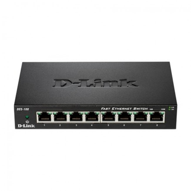 D-Link DES-108 Black D-Link DES-108 Black