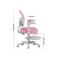 Junior 5.0 Pink swivel chair
